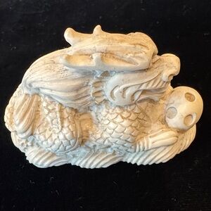 Intricately Detailed Vintage Resin Dragon Figurine